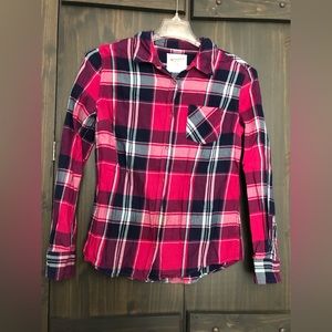 Arizona flannel button down shirt size M